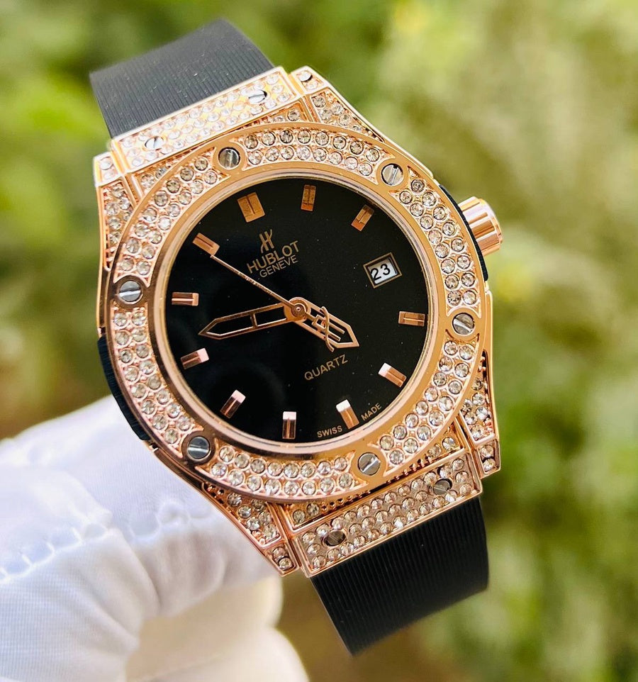 ساعة هوبلت-Hublot فيرست هاي كوبي اسود(جولد)
