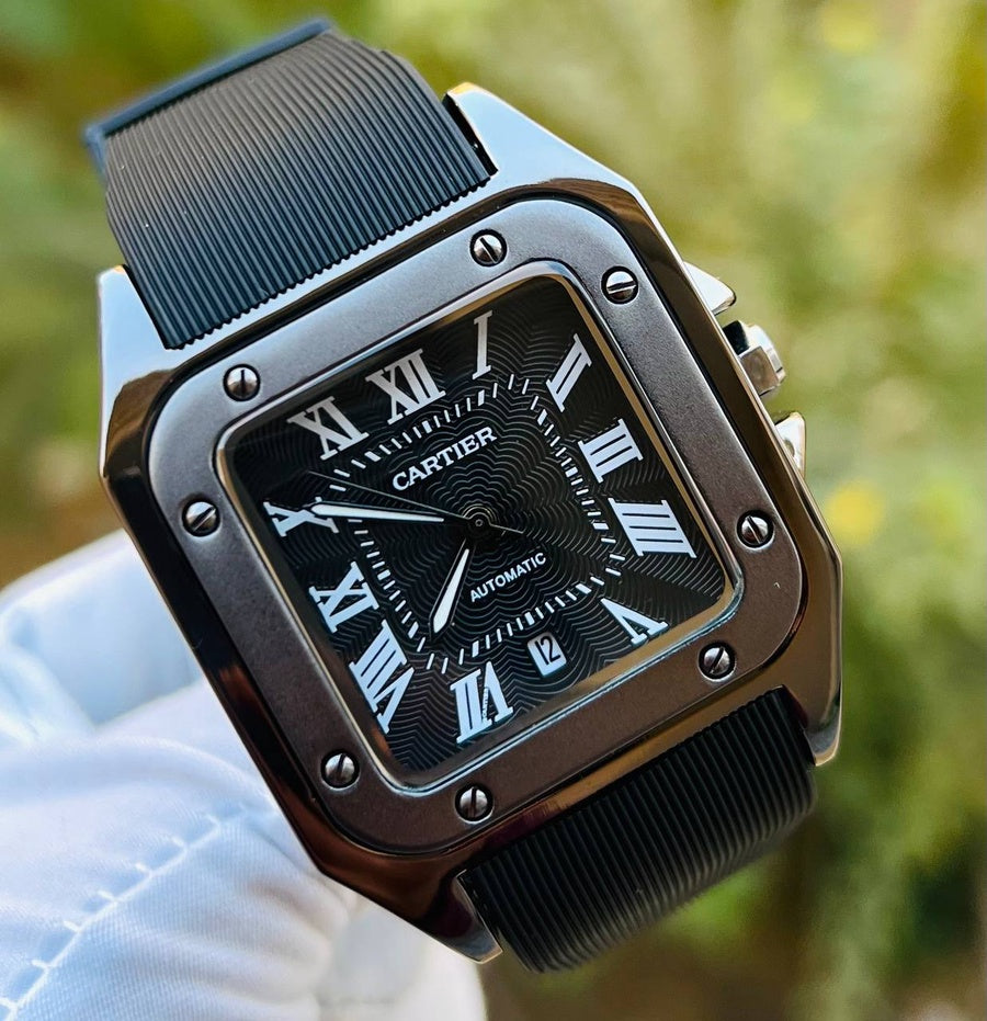 ساعة كارتير-CARTIER ربر (اسود*اسود)