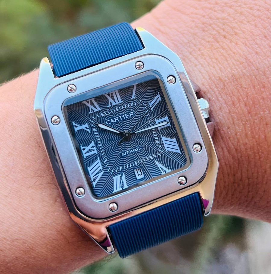 ساعة كارتير-CARTIER ربر (كحلي*كحلي)