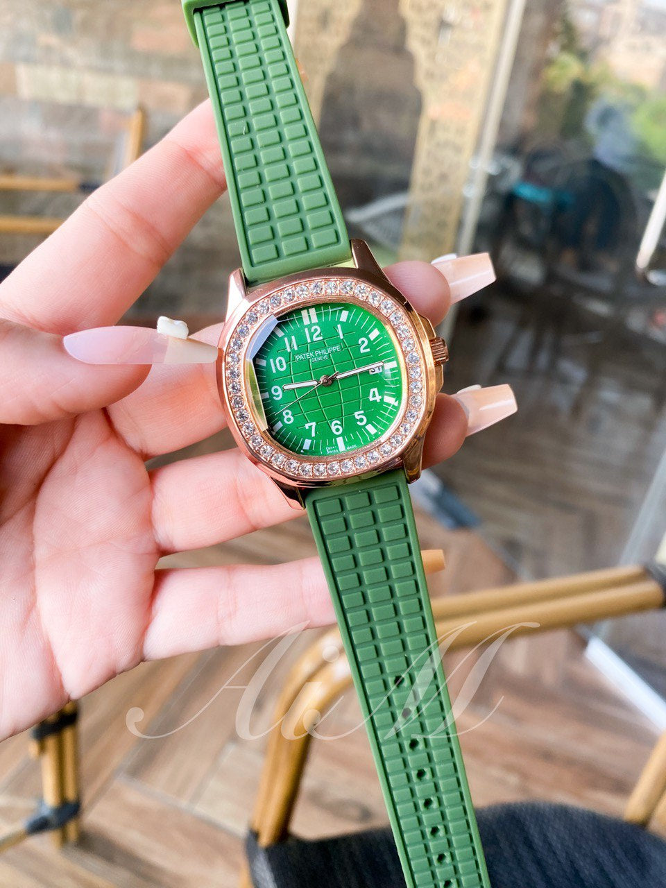 ساعة Patek Philippe-باتك فيليب هاي كوبي (اخضر*دهبي)