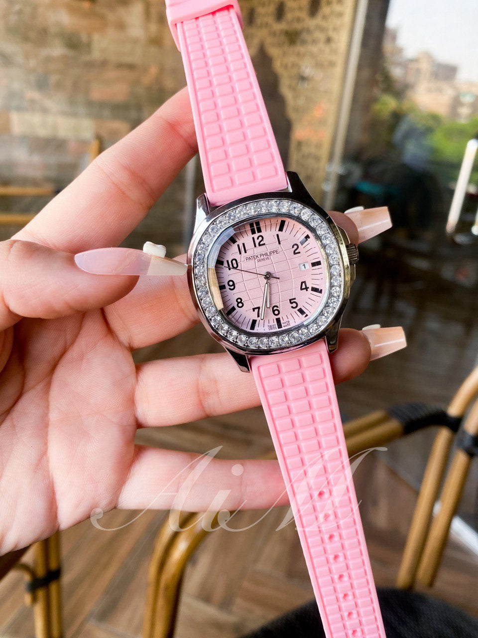 ساعة Patek Philippe-باتك فيليب هاي كوبي (بينك*فضي)
