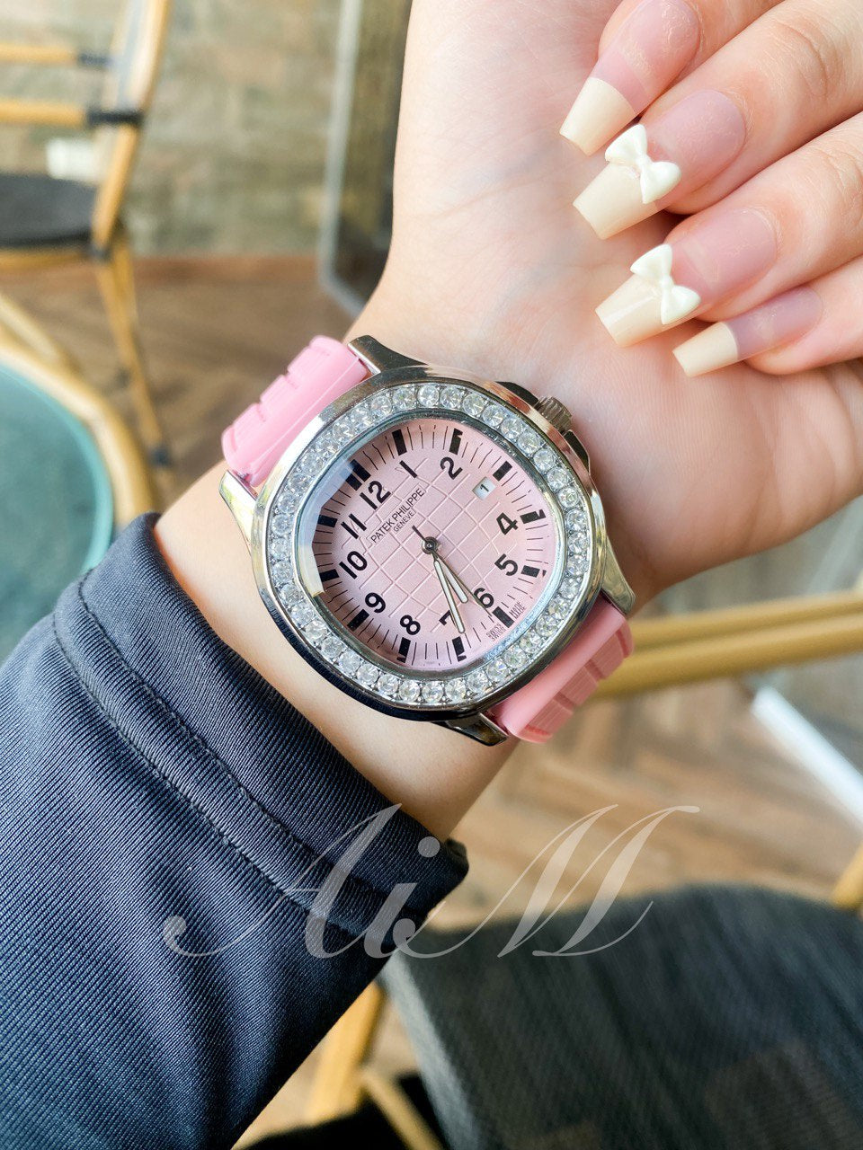 ساعة Patek Philippe-باتك فيليب هاي كوبي (بينك*فضي)