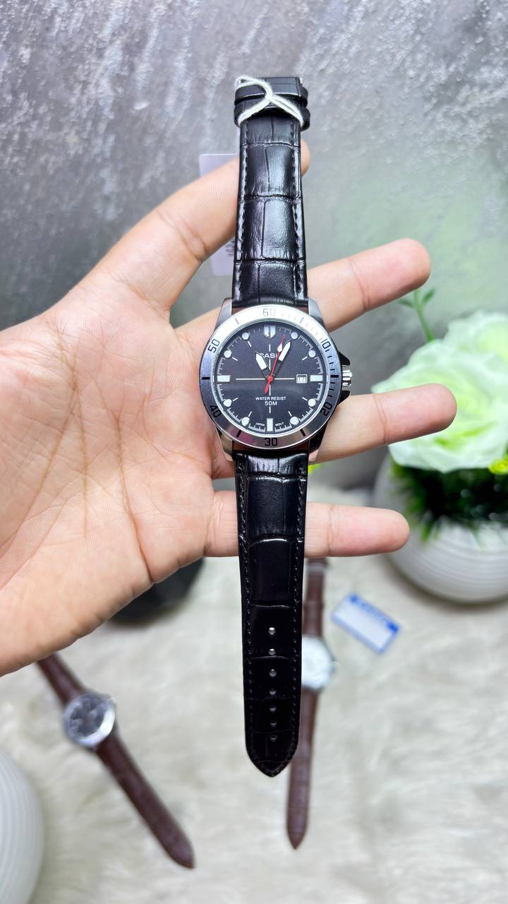 ساعة CASIO-كاسيو ميرور اورجينال (اسود*اسود)